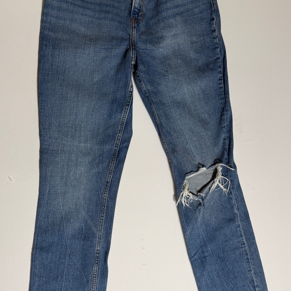 Abercrombie & Fitch Ripped Blue Skinny Jeans